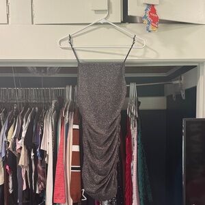 Elegant Black Glitter Dress